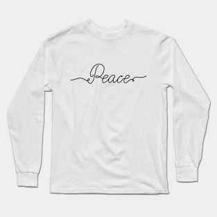 Peace lettering Long Sleeve T-Shirt